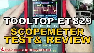 ToolTop ET829 80MHz Scopemeter Test And Review Scope Meter