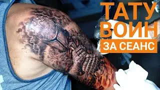 Тату воина на плече | Warrior Tattoo on the Shoulder | @SuvorovTattoo