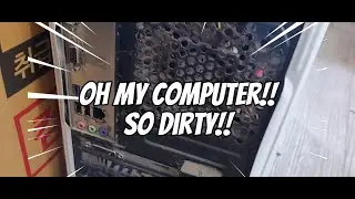 dusty computer cleaning