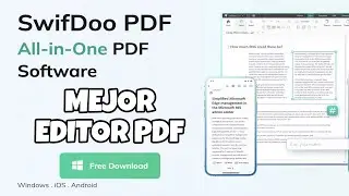 EL MEJOR EDITOR DE PDF MAS COMPLETO CON IA 2024 | SWIFDOO PDF EN ESPAÑOL PARA ANDROID, PC, IPHONE