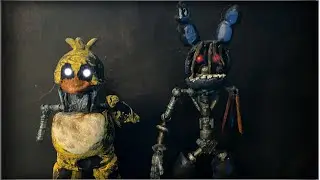 IGNITED BONNIE AND CHICA FIGURES (TJOC,FNAF)