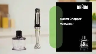 Braun MultiQuick 7 Hand Blender | Chopper (500 ml) | Faster and stronger.* For food they love.