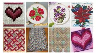 #1 amazing beautiful cross-stitch flowers pattern #embroidery