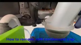 How to remove, refit condensate trap on Worcester 8000 series boiler step by step