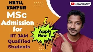 HBTU Kanpur MSc Admission for IIT JAM Qualified Students