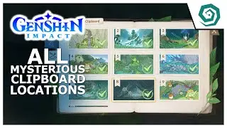 ALL MYSTERIOUS CLIPBOARD LOCATIONS - Sumeru - GENSHIN IMPACT