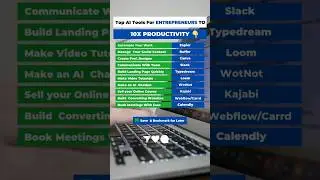 Top 10 AI Tools For Entrepreneurs To Skyrocket Productivity | AI Tools for Business