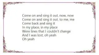 Coldplay - In My Place Live Lyrics