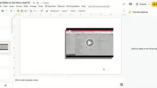 Customize video in slides