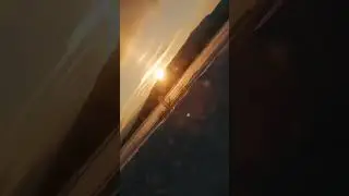 Закатное солнце.