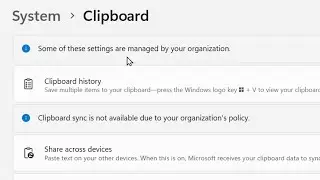 Clipboard Sync is not Available Due to Your Organization's Policy (FIXED)