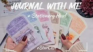 ASMR Journaling + Unboxing | Pink Journal ft @estarcase