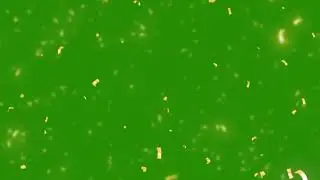 Gold Confetti Green Screen Video || Celebration Green Screen Video 