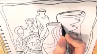 Hand Drawn Coloring Page 