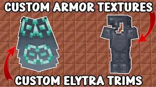 How to add CUSTOM Armor Textures & Elytra Trims - Minecraft 24w36a