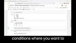 Selection of Row and columns based of condition