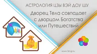 Совпадение дворца Тела с дворцом Путешествий или с дворцом Богатства в карте Цзы Вэй Доу Шу