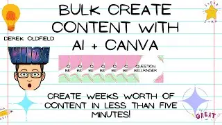 Bulk Create Content with Ai and Canva | Save Time!
