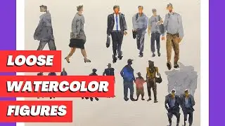 How to paint human figures with watercolor