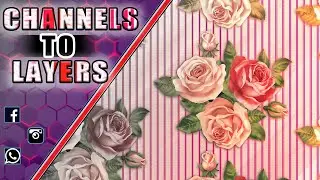 Channel To Layer | Convert Technique  || KRISHA DIGITAL ||  Photoshop HINDI