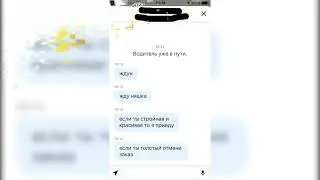 Переписки с водителем такси