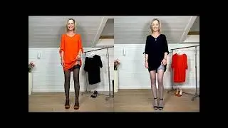 Halterlose Strümpfe und Strapsstrümpfe  Strumpfhose mit Sommerkleid  Stockings and Pantyhose