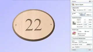 Vectric V10.5 Tutorials | Chamfer Toolpath Guide 2.5D Toolpaths