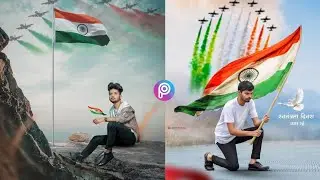 15August Spacial Independence Day ❤️🤯 Photo Editing PicsArt And Lightroom Video Toutorial