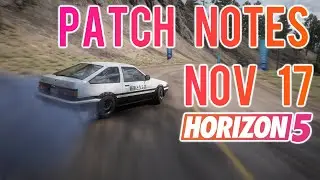 FH5 Patch Notes and Forzathon Shop 17th Nov 2021