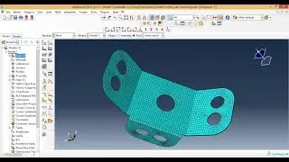Abaqus Tutorial Videos - How to mesh sheet metal part in Abaqus