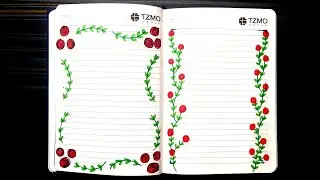 Notebook cover page border design/assignment front page/simple border designs|project work designs
