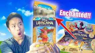 ENCHANTED Pulled!! Lorcana Into the Inklands Booster Box! 