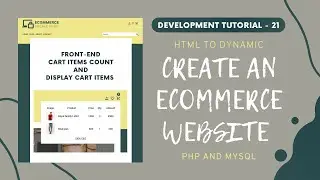 Show Cart Count and Items in Icon [Frontend] || Create an Ecommerce Website using PHP MYSQL and AJAX