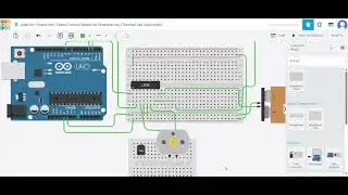 Smart Fan Speed Controller with Arduino  (Tinkercad Simulation)