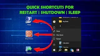 Windows Efficiency Hacks: Create Quick Shortcuts for Shutdown, Restart, and Sleep!