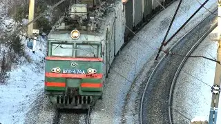 «ТРОЙНИЧЕК» Электровоз ВЛ11-474/311А с грузовым поездом