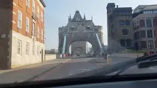 Crossing the Tower Bridge, London