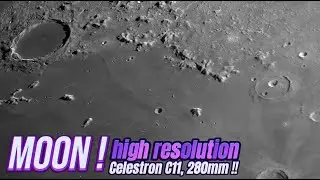 High resolution moon with Celestron C11 from Modena (Italy) 