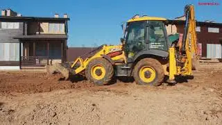 Экскаватор-погрузчик JCB 3 cx Super - планировка территории.