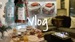 VLOG |Pratik Lezzetli Tatlı Tarifi 🍓 | Sabah Kahvlatısı 🍳| Kargolarımı Açalım | Balkonun Yeni Hali