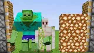 Mutant Zombie + Iron Golem +Glowstone = ??? / minecraft