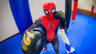 SPIDER MAN DONT LATE FOR TRANING OR YOU WILL REGRET IT @YuValife  (BOXING IN REAL LIFE ESCAPE POV)