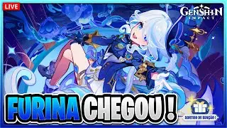🔴 COMEÇO DA 4.2: FURINA CHEGOU ! TIROS E TESTES + SORTEIO DE BENÇÃO | GENSHIN IMPACT
