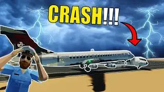 Boeing 717 CRASHES INTO PLANE While Landing In Stormworks!!!