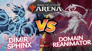 Magic: the Gathering Arena BLB Standard Gameplay - Dimir Sphinx VS Domain Reanimator Deck