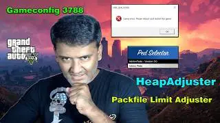 GTA 5 Mods & Peds Fix (No Crash) | Gameconfig 3788.0 + Heap Adjuster + Packfile Limit | 100% Working