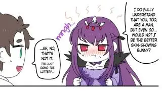 Scathach-Skadi Jealous of Bunny (Comic Dub)