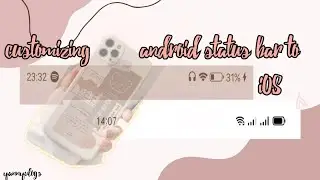 how to change android status bar to ios /iphone  ( easy )