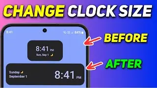 How to Make Clock Bigger on Samsung Home Screen | Change Clock Size on Samsung Galaxy M35