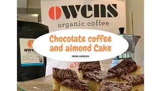 Chocolate coffee and almond Cake